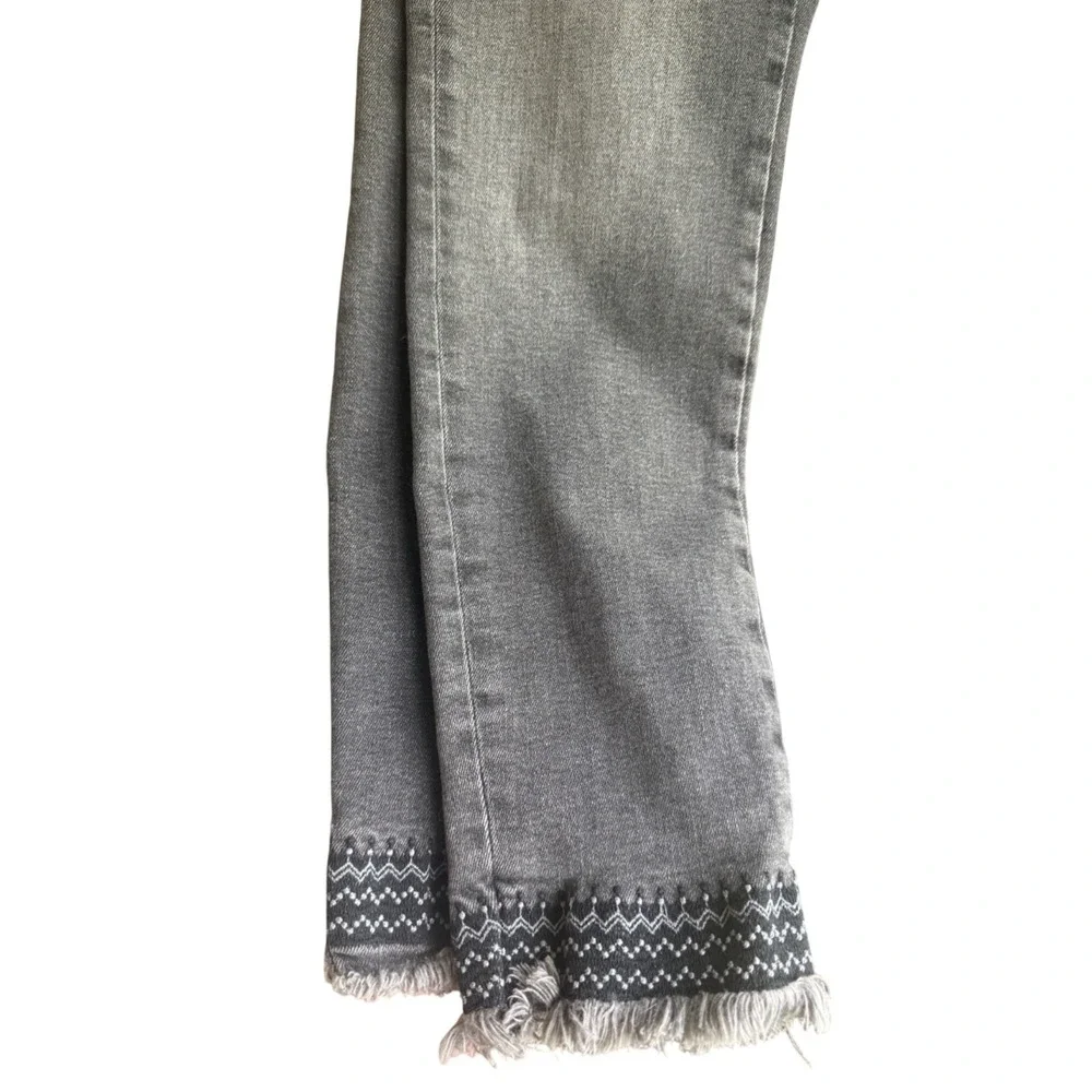 NWT Mavi Tess Gray High Rise Skinny Jeans Women's Distressed Frayed Hem 28/27 - Picture 9 of 14